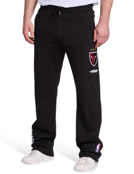 Chigago Bulls Ultras Men Pants - Black - Size M - Cotton Fleece - Black - Size: Medium - Pro Standard - FashionsVida