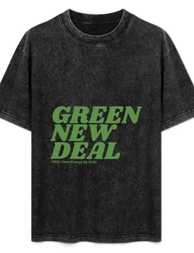 Green New Deal T-Shirt Retro Style Print Casual Top - Aliexpress - FashionsVida