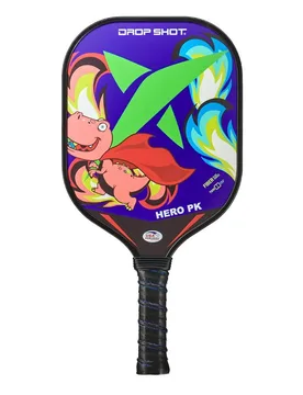 Hero Jr Pickleball Paddle Purple / Green One Size - Drop Shot - FashionsVida