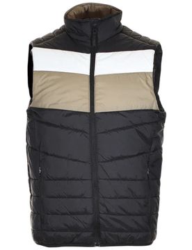 Blend piumino smanicato nero beige
