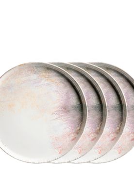 Platzteller-Set, Steinzeug Aquarellia