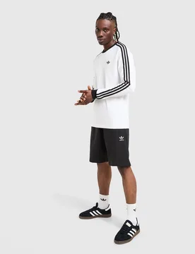 Mens Trefoil Essentials French Terry Shorts - Nero, nero nero Uomo taglia L - Adidas - FashionsVida