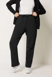 Women's Straight Leg Joggers Pants in Black Size: 18S - Black - Size: 18S