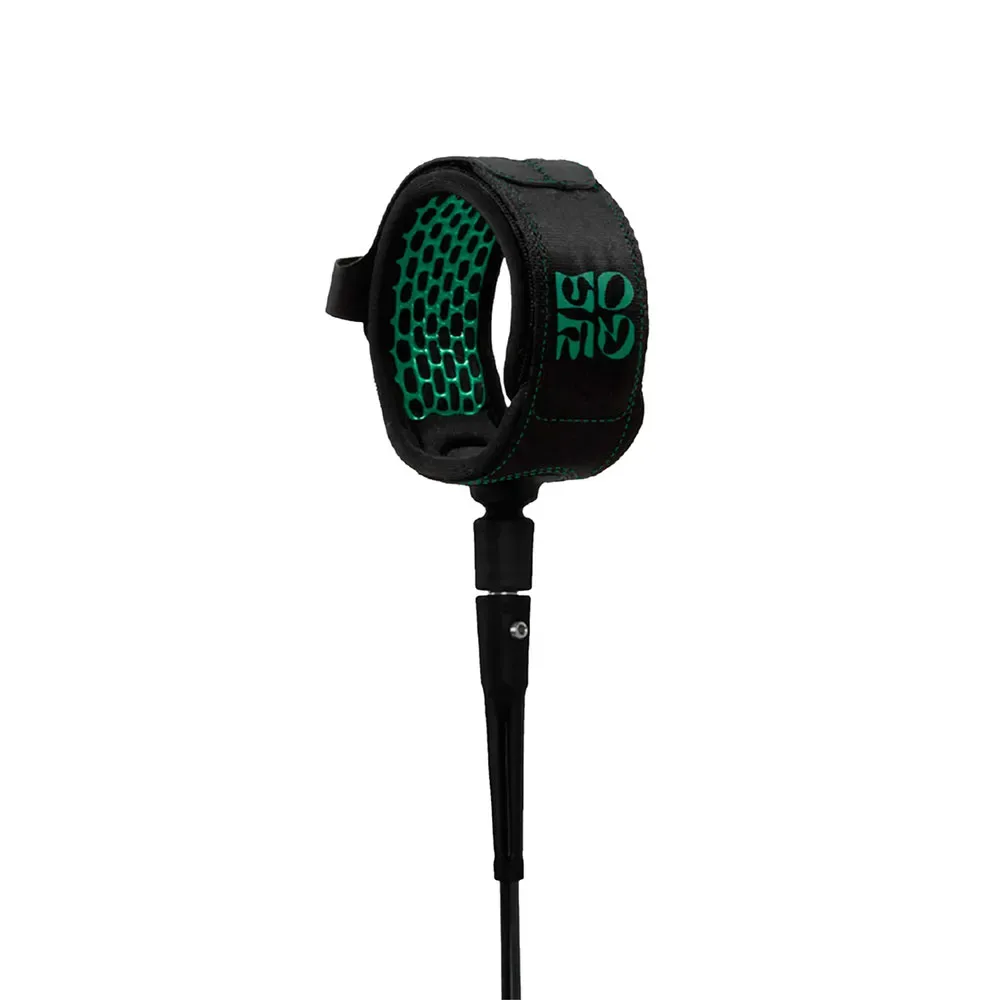 Leash De Surf Yago Dora Comp Essential 6´0 Black Green One Size unisex - FCS - FashionsVida