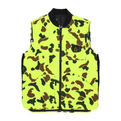 Smanicato Uomo Fred Vest Fluo Yellow Camouflage