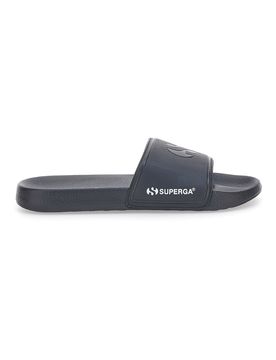 Ciabatte Nere Fascia Singola Logo 24S753 44