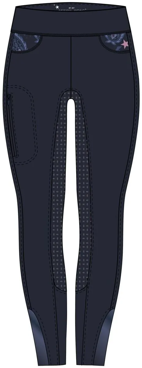 Kinder Reitleggings IRH COSMIC SPARKLE Full Grip - Imperial Riding - FashionsVida