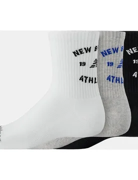 Calcetines casual unisex Quarter Graphic - 3 Pack - New Balance - FashionsVida