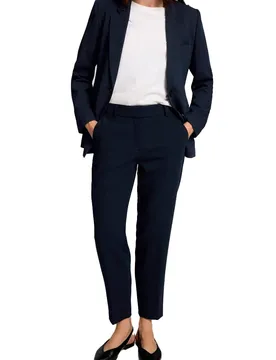 Pantalons De Costume Rita Ria Crop Fit Dark Sapphire / Melange 34