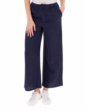 Pantalone misto lino BLU NAVY M