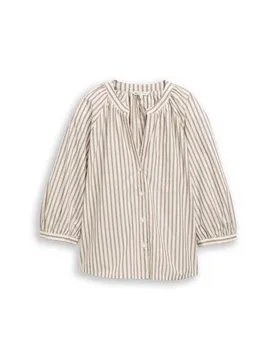 Poplin volume sleeve blouse female - S - FashionsVida