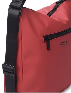Bolso de hombro stamp mochila color burdeos - Kcb - FashionsVida