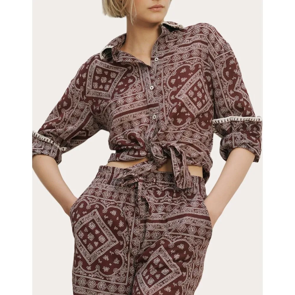 Camisa Lloyd estampada - Veronica Beard - FashionsVida