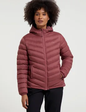Seasons' Womens Padded Jacket Water Resistant Insulated Winter Coat Rust Polyamide - Size 18 Uk - Mountain Warehouse - FashionsVida