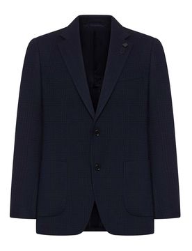 Giacca Sartoriale Monopetto In Tessuto Check