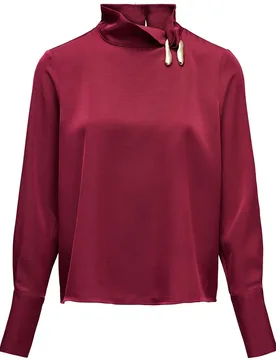 Chemisier à Manches Longues 21011759 Dark Red XL - Salsa Jeans - FashionsVida