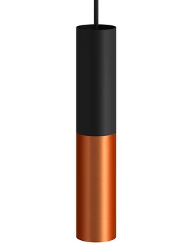 Cables Lampe Suspendue Sans Ampoule Tub-e14 Double Black / Satin Copper One Size - Creative - FashionsVida
