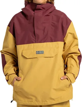 Snowboard Jacke mit halbem Reißverschluss DC-43 Anorak Mustard Gold für Herren Größe M Gelb - DCShoe - FashionsVida