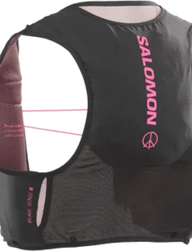 S/LAB SENSE 6 Laufweste Unisex LIMITED COURTNEY EDITION Black/Rose Taupe/Knockout Pink M - Salomon - FashionsVida