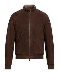 Jacke & Anorak Herren Dunkelbraun 48 Herren