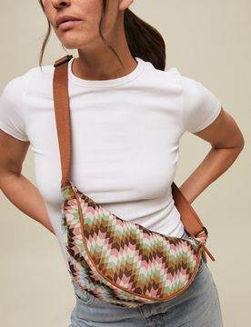 Dilasi marsupio con stampa jacquard