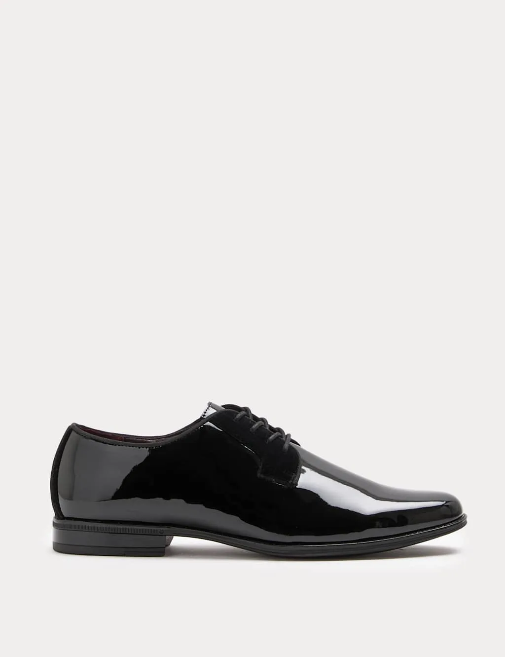 M&S Patent Derby Shoes Black male - M&S - FashionsVida