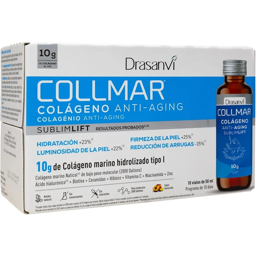 Complemento Alimenticio Collmar Antiaging 10 viales X 50 ml - Drasanvi - FashionsVida