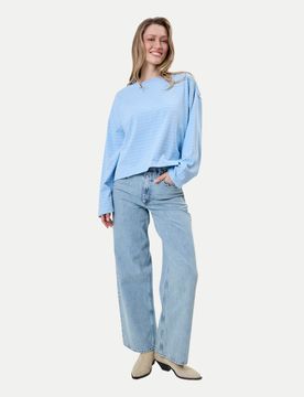 Regular Longsleeve Hot Girls Blau L