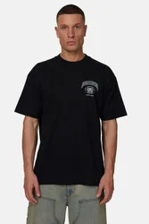 Mens Black Relaxed Graphic Tee - Size Large