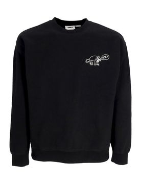 Felpa Girocollo Uomo Dog Doodle Crew Fleece Black