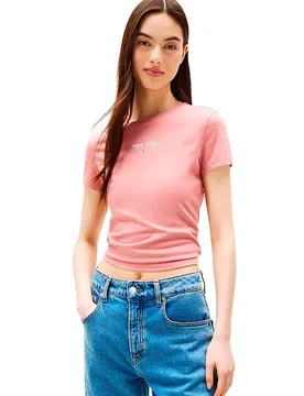 Maglietta A Maniche Corte Essential Logo2 Slim Fit Tahiti Berry S