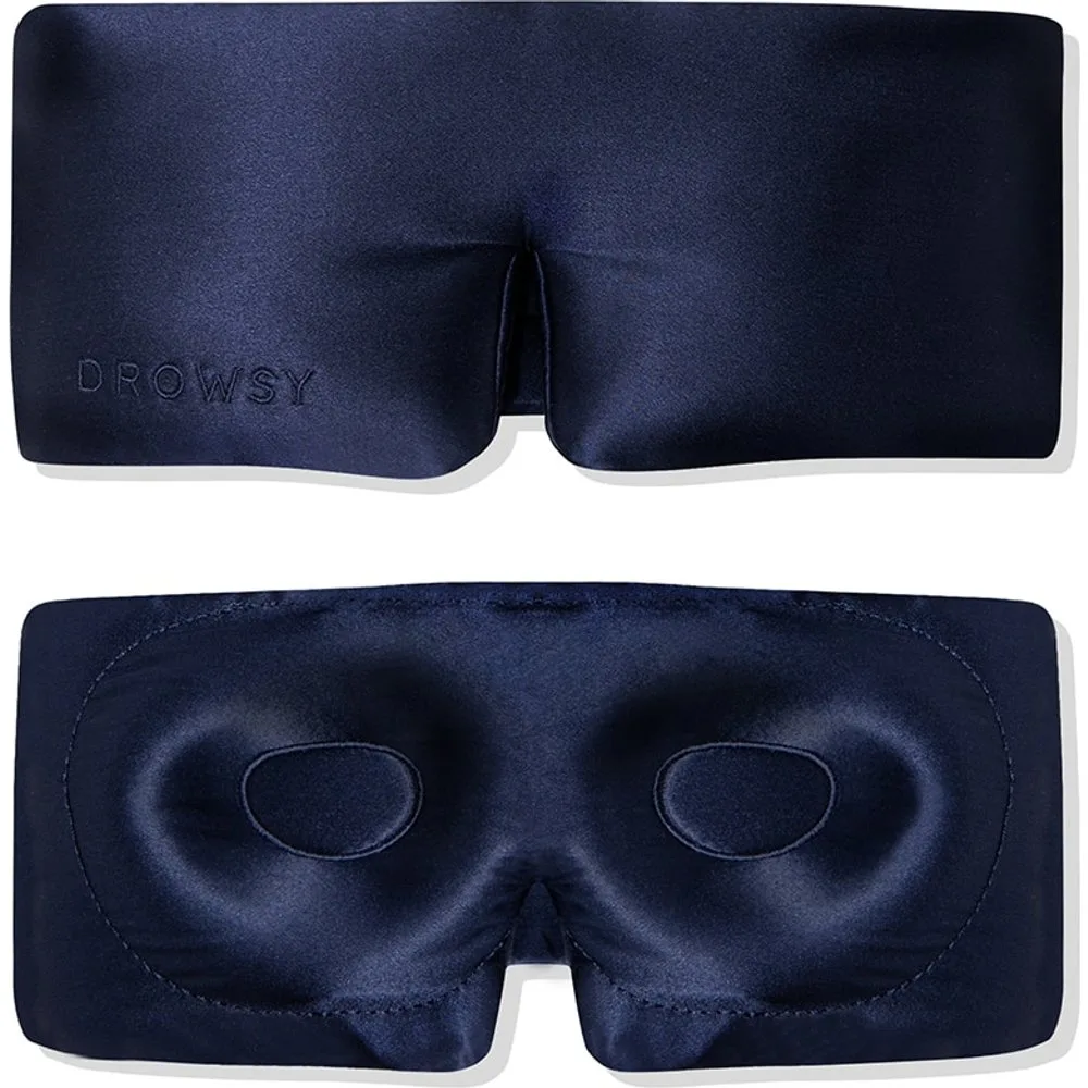 Antifaz de Seda Protección de Pestañas Midnight Blue - DROWSY - FashionsVida