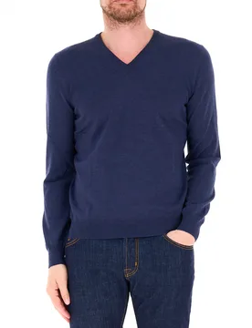Maglia lana vergine BLU 50 - Gran Sasso - FashionsVida