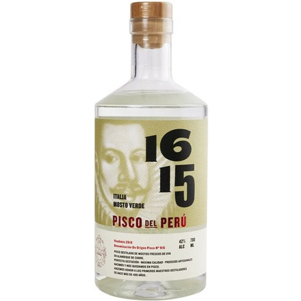 Pisco de Perú mosto verde Italia - Pisco 1615 - FashionsVida