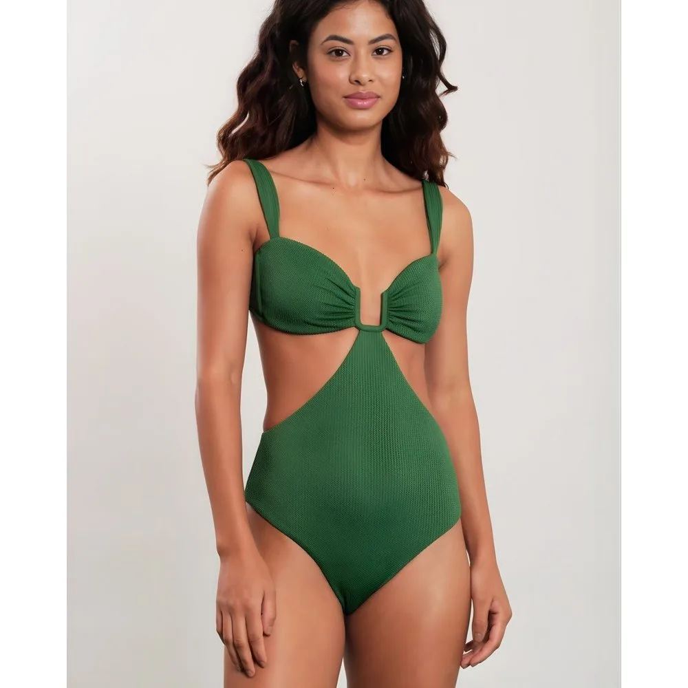 Bañador de mujer trikini liso con relleno - Blueman - FashionsVida