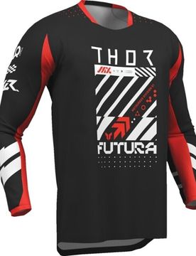 Maglia Moto Cross Enduro Bambino Launchmode Futura Nero taglia L
