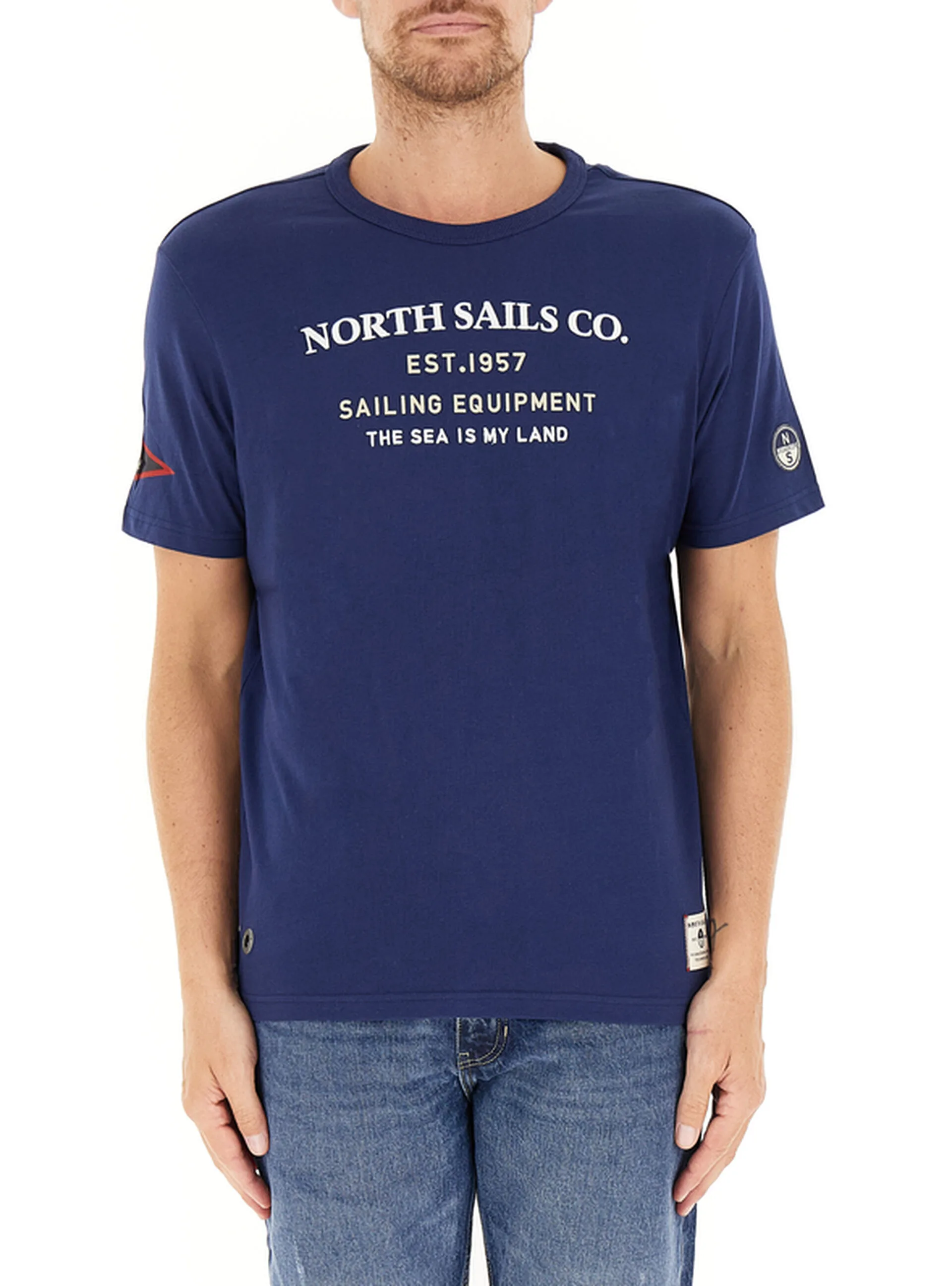 T-shirt girocollo BLU XL - North Sails - FashionsVida