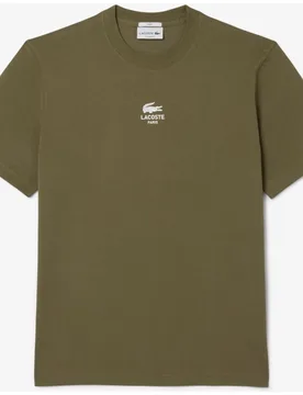 Camiseta unisex de algodón con estampado exclusivo de manga corta - Lacoste - FashionsVida