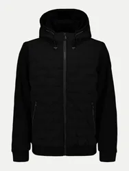 Übergangsjacke mit Strickärmeln Schwarz XXL