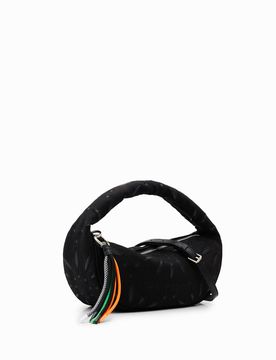 Petit sac broderie suisse, Noir, U