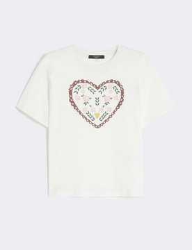 T-shirt con stampa donna bianco
