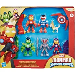 Pack de vengadores blindados Iron Man And His Awesome Friends Marvel