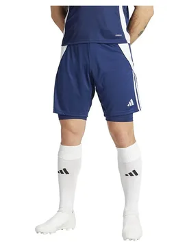 Short Tiro24 2in1 Training Team Navy Blue 2 / White XS - Adidas - FashionsVida