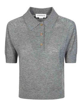 Polo leggera lavorata a maglia fine
