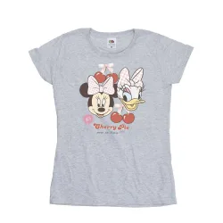 Minnie Mouse & Daisy Cherry T-Shirt - Grey - Size: XL