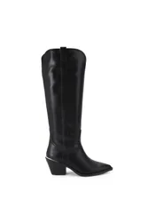 Spiral 05 O' Leather Boots - Black - Size: 4