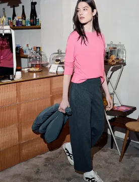 Street One Melange Shirt female Rosa - Street One Studio - FashionsVida