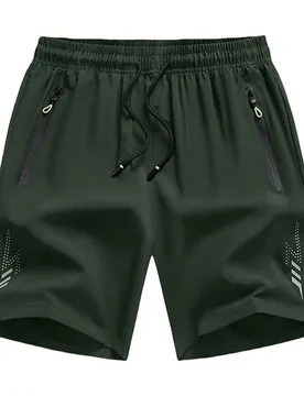 Piezas/Paquete Pantalones cortos de verano estilo novio para hombre, ligeros para correr, adecuados para exteriores y deportes, entrepierna de 5 pulga - Shein - FashionsVida