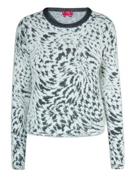 Swirly Jersey negro / blanco