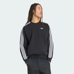 GIROCOLLO OVERSIZE ADICOLOR A 3 STRISCE 3XL Black / White